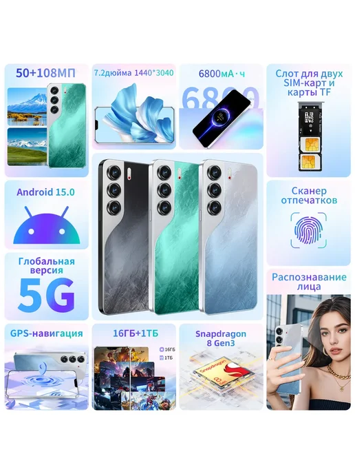 Смартфон TECNO Camon 40 Premier 16/16 ГБ, белый, фото 8