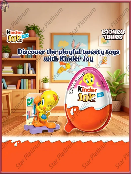 Шоколадное яйцо Киндер Джой Tweety(3шт), 3 шт