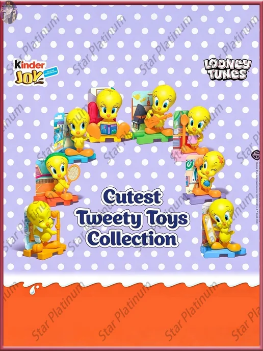 Шоколадное яйцо Киндер Джой Tweety(3шт), 3 шт, фото 4