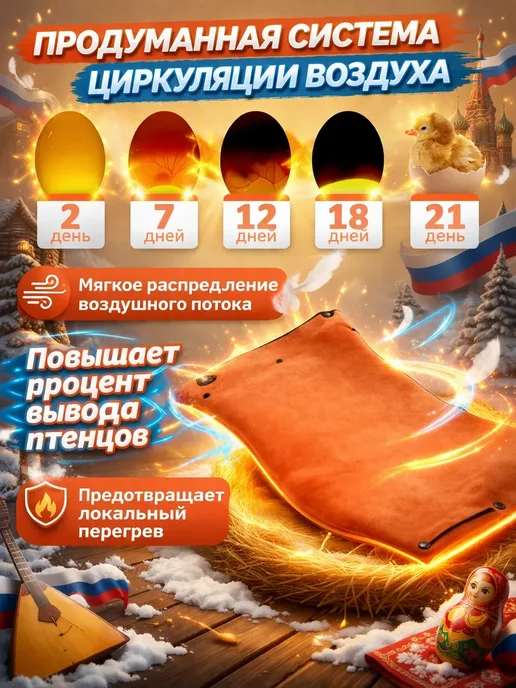 Инкубатор для яиц автоматический на 64, вариант, фото 5