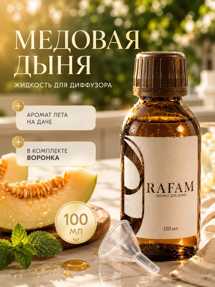 Жидкость для диффузора ароматическая наполнитель 100 мл Дыня