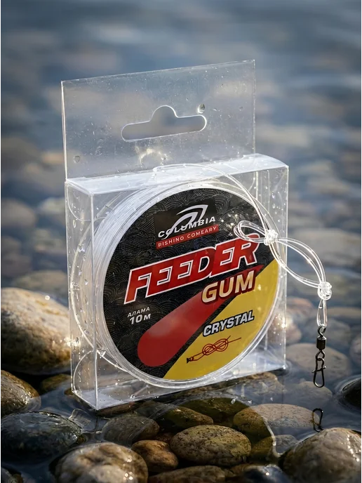 columbia fishing company Фидергам для рыбалки прозрачный 1.0, белый, фото 2