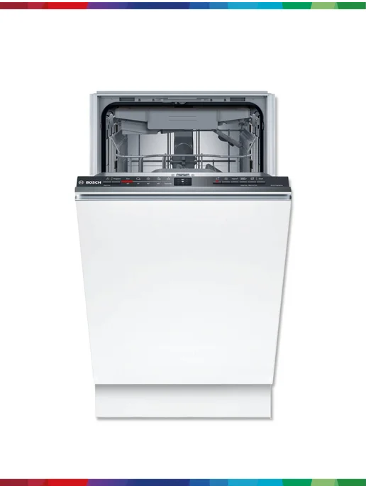 BOSCH Посудомоечная машина встраиваемая 45 см SPV2HMX03Q, серый, фото 2