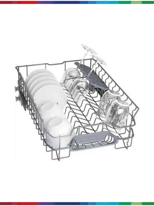 BOSCH Посудомоечная машина встраиваемая 45 см SPV2HMX03Q, серый, фото 6