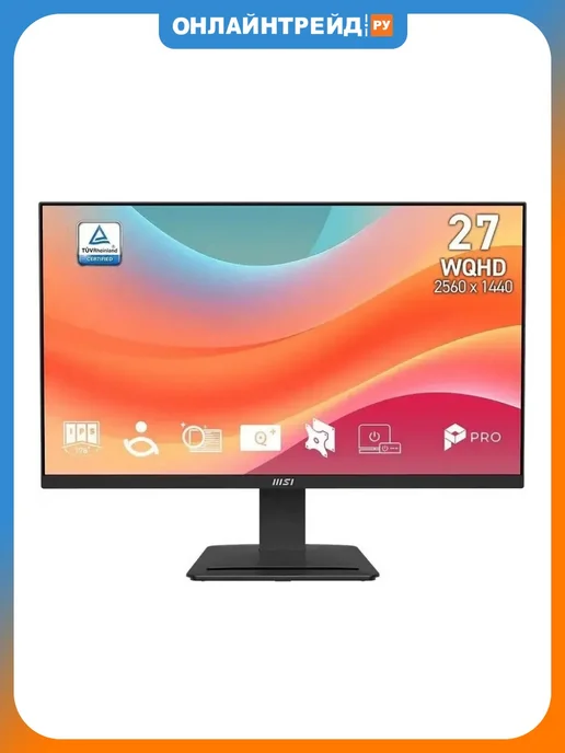 MSI Монитор PRO MP273Q E7 27" Black (9S6-3PB4CH-278), черный