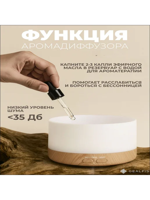 Ультразвуковой аромадиффузор 500 мл, 20 Вт, для помещений до…, 500 мл, 20 Вт, фото 3