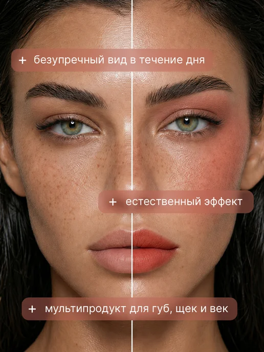 TF COSMETICS TF Жидкие румяна для лица I'm TREND 65 Пыльный тёмно-розовый, розовый, фото 6