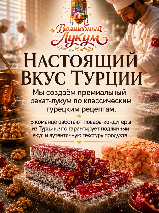 Рахат лукум турецкий 250гр, 250 г, фото 8