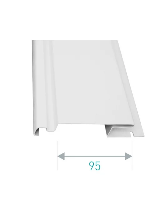 u-plast Добор 0095 ПВХ UP Decor Белый 3000 мм, белый, фото 2
