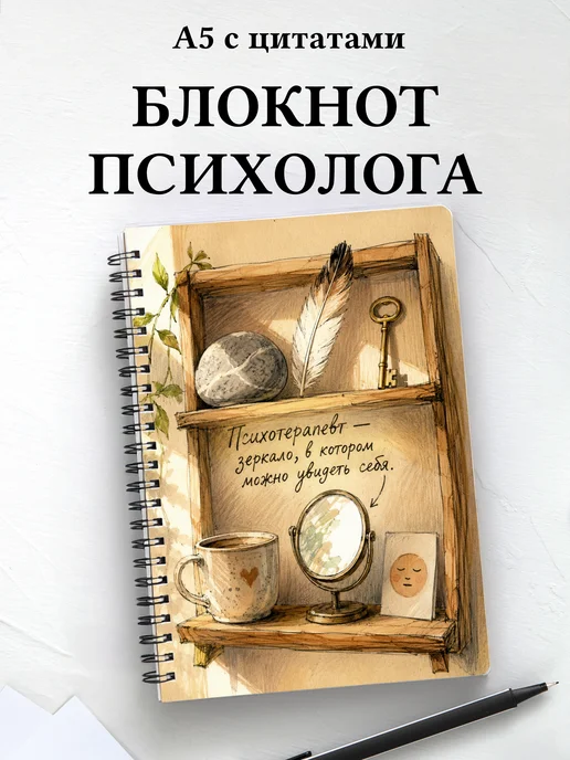 Блокнот психолога с мотивирующими цитатами