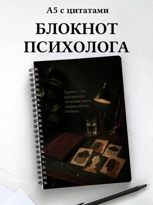 Блокнот психолога с мотивирующими цитатами