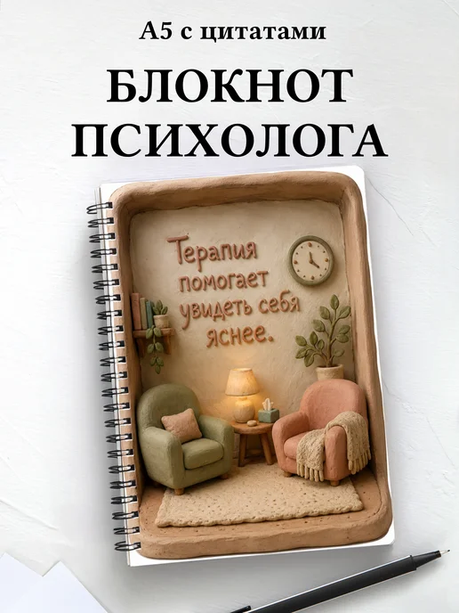 Блокнот психолога с мотивирующими цитатами