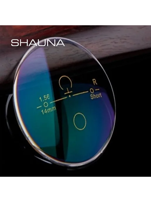 SHAUNA прогрессивные линзы Anti-Blue Lenses H <-4.00 1.67, синий, фото 2