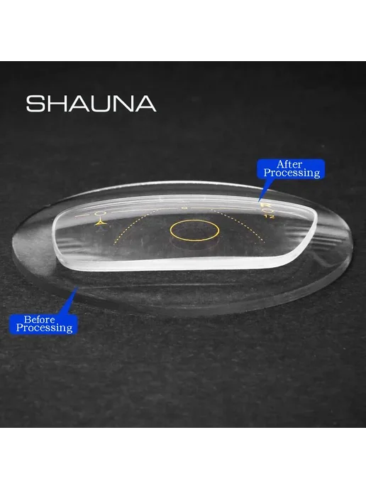 SHAUNA прогрессивные линзы Anti-Blue Lenses H <-4.00 1.67, синий, фото 4