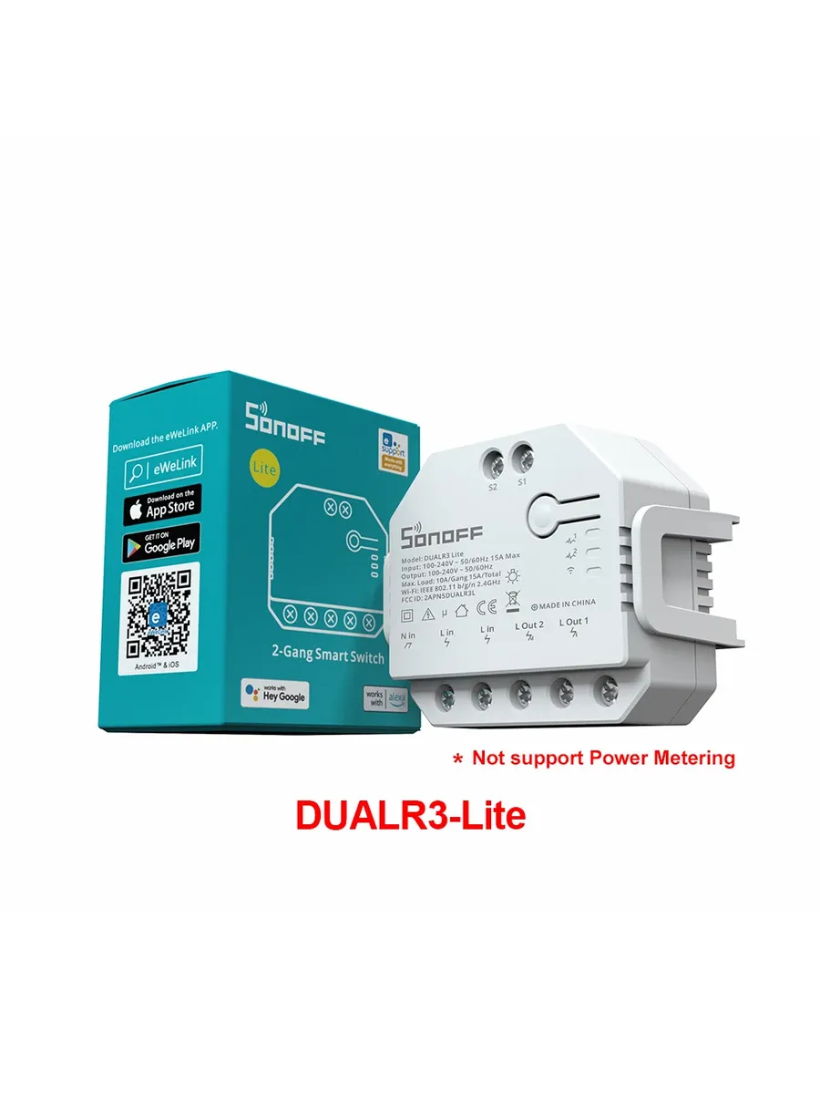 DUALR3 Lite умный выключатель Wi-Fi, Цвет DUA