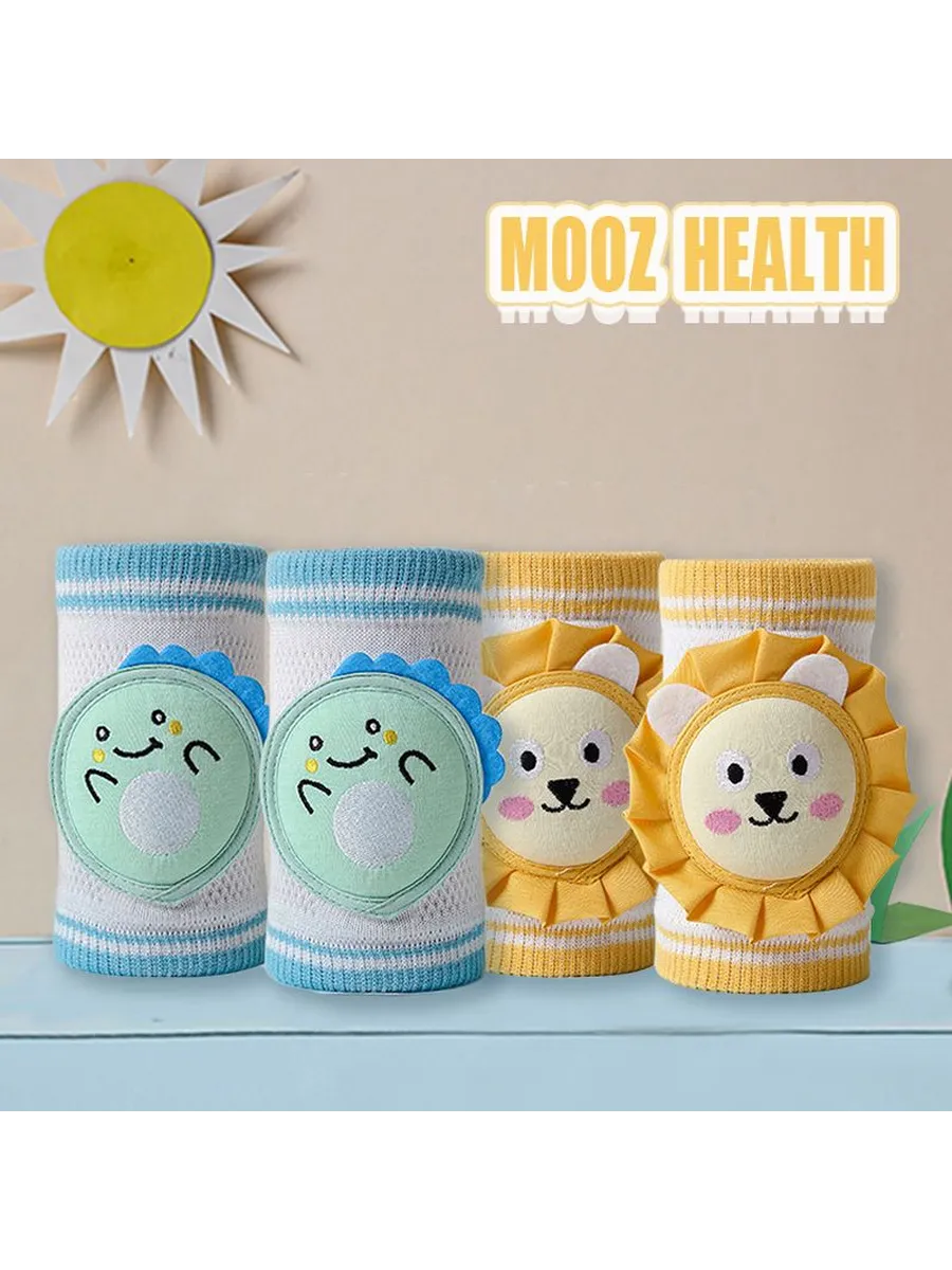 Наколенники MOOZ HEALTH для ползания, хлопок, 4 пары