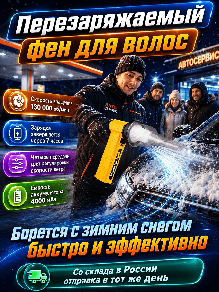 Фен строительный с регулировкой