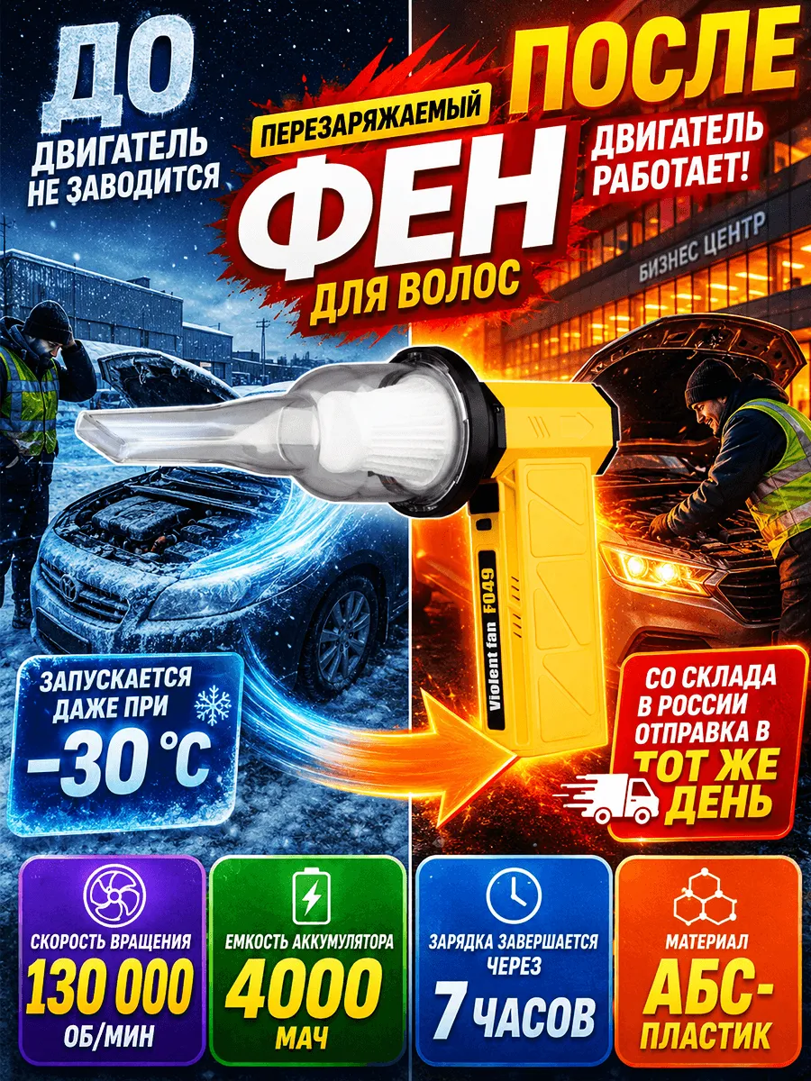 Фен строительный электрический