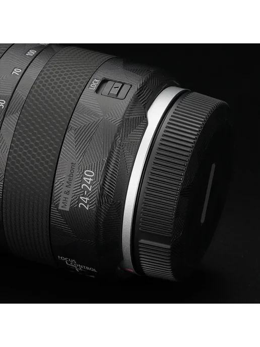 Защитная пленка для объектива Canon RF 24-240mm, Camo Black, титан, фото 3