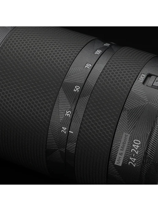 Защитная пленка для объектива Canon RF 24-240mm, Camo Black, титан, фото 4
