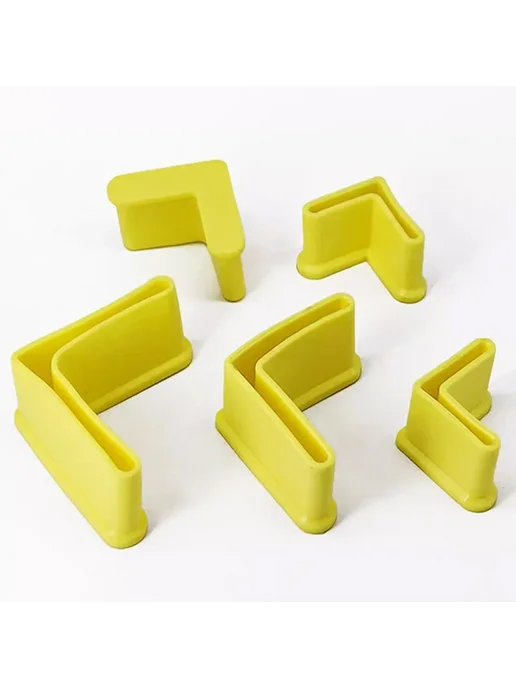 Нет бренда Заглушки для мебели L-образные из ПВХ Grey 12Pcs, 12 шт, фото 7