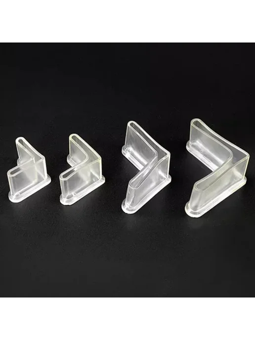 Нет бренда Заглушки для мебели L-образные из ПВХ Transparent 12Pcs, 20 шт, 12 шт