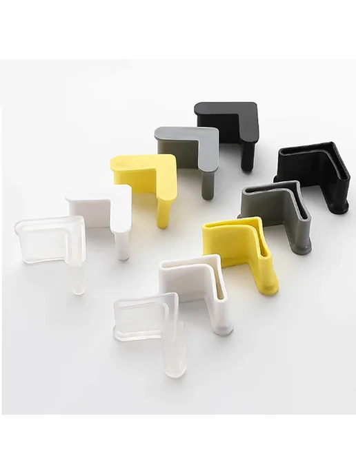 Нет бренда Заглушки для мебели L-образные из ПВХ 8Pcs Yellow, 8 шт, фото 5