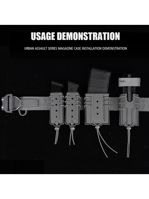 Нет бренда Тактический подсумок MP5 MP7 UMP черный MG-67 BK, черный, фото 6