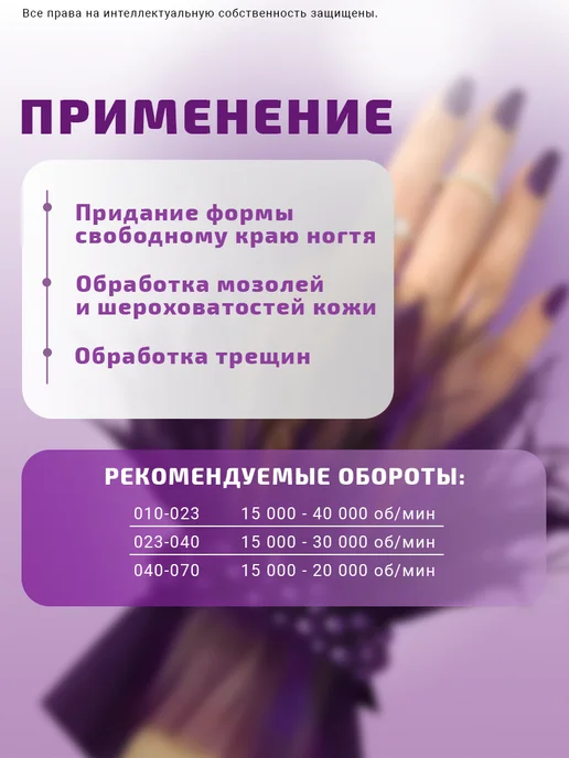 КМИЗ Фреза алмазная для маникюра ГСАШ-2,7П-К, 5 шт, фото 3