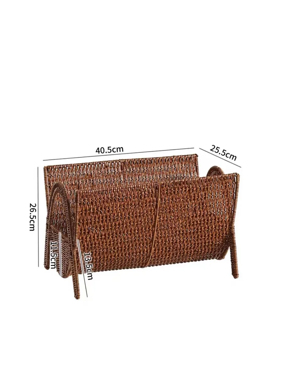 Газетница плетёная из полиротанга, 40.5x25.5x26.5 см
