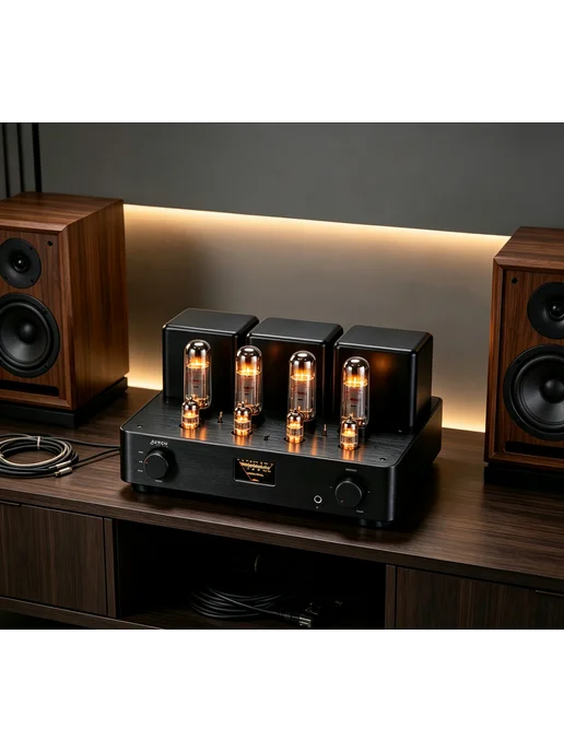 JUSONAUDIO Ламповый двухтактный усилитель Juson Audio PA2 EL34, черный, фото 4