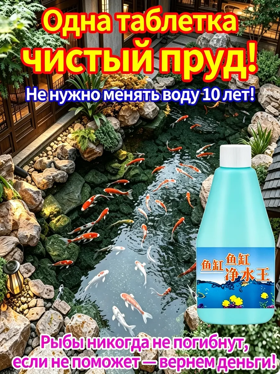 Средство для очистки прудов и водоемов 200 мл