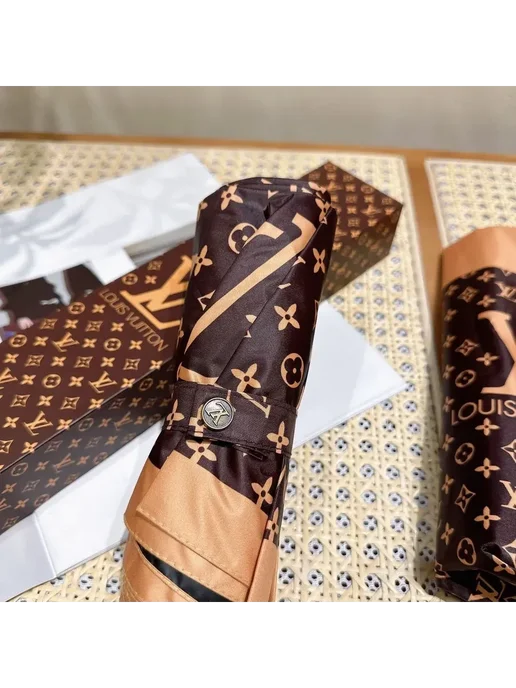 Louis Vuitton Зонт автомат Хаки, вариант, фото 8