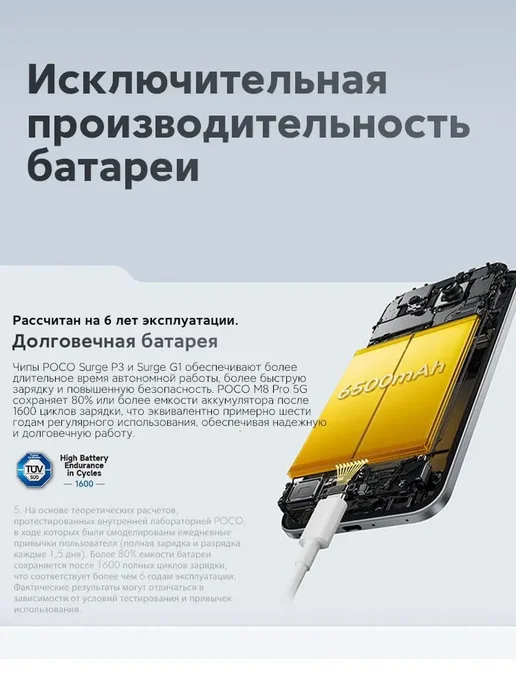 Смартфон Xiaomi Poco M8 Pro 12/12 ГБ, черный, фото 5