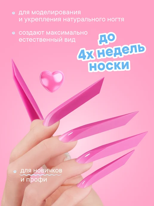 W:U Верхние формы для наращивания ногтей Набор WU, белый, фото 6