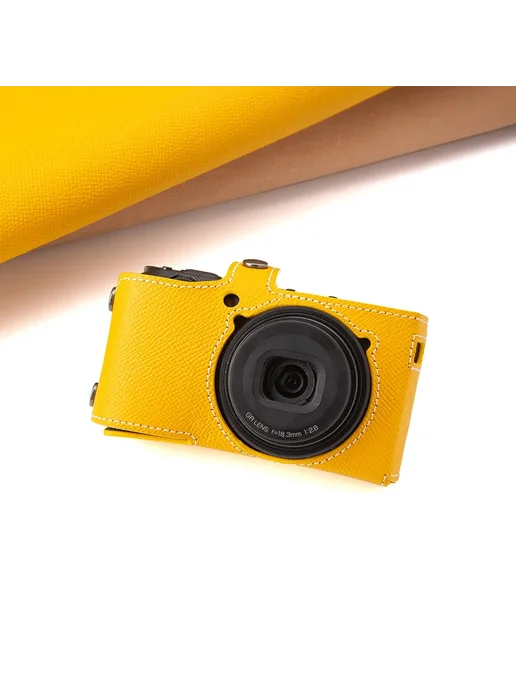 MeiRaN Чехол желтый для Ricoh GR III GRIII Case 01, желтый