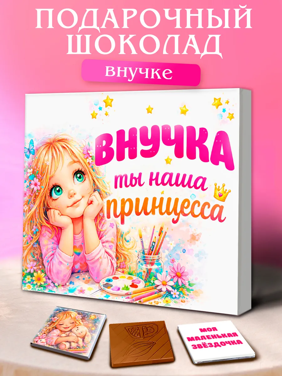Шоколадный подарок внучке на день рождения