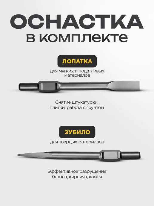 Отбойный молоток электрический 85 Дж 2300W, 2800 Вт, фото 5