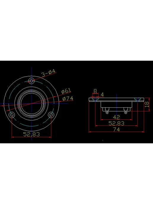 Jolooyo 3-дюймовый твитер с шелковой диафрагмой 4ohm, вариант, фото 4
