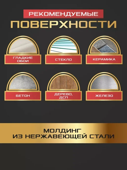 LINNARO Молдинг декоративный самоклеящийся на стену 20мм черный, черный, фото 2
