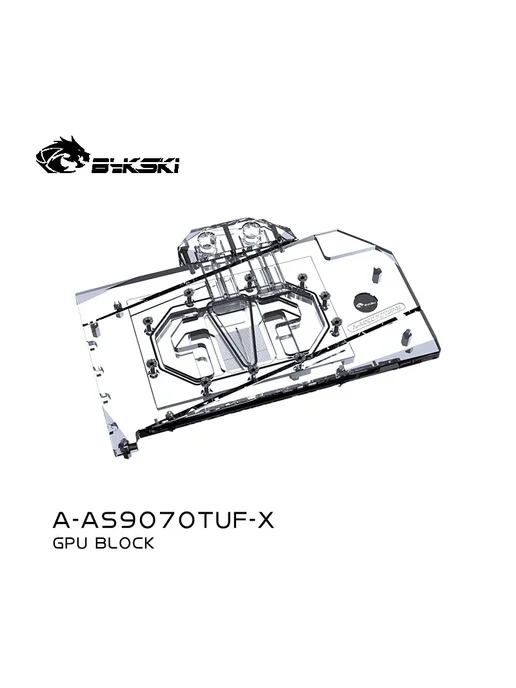 granzon Блок жидкостного охлаждения Bykski для ASUS Radeon RX 9070 X, вариант, фото 2