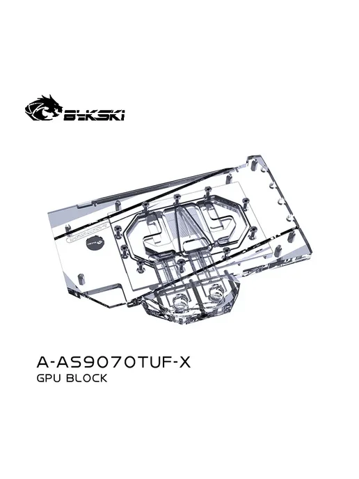 granzon Блок жидкостного охлаждения Bykski для ASUS Radeon RX 9070 X, вариант, фото 5
