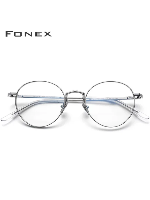FONEX золотые круглые очки оправа для очков, золотой, фото 3