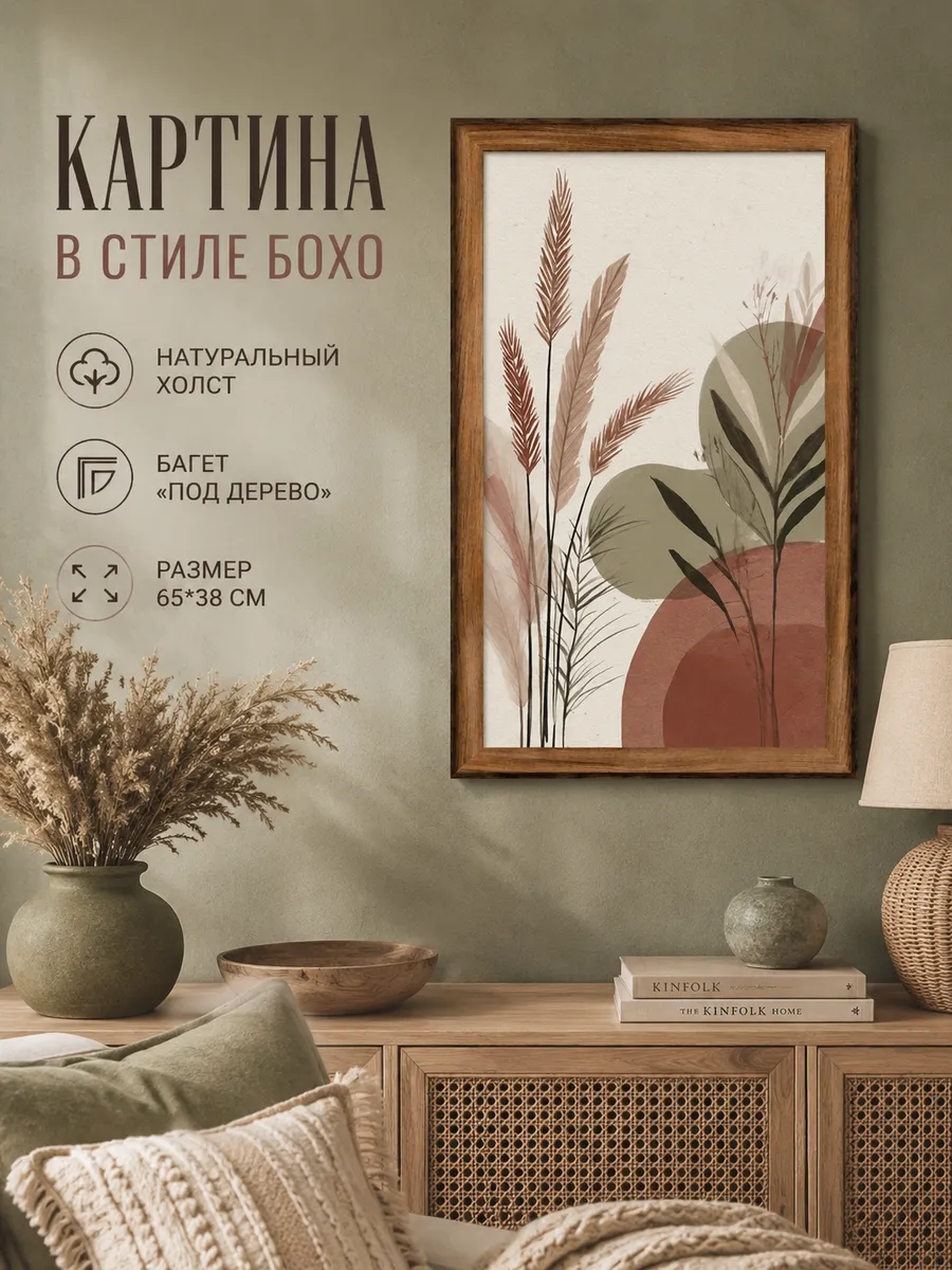 Картина для интерьера 65х38 см