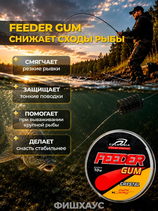 ФишХаус Фидергам для рыбалки 1,0 мм, белый, фото 2