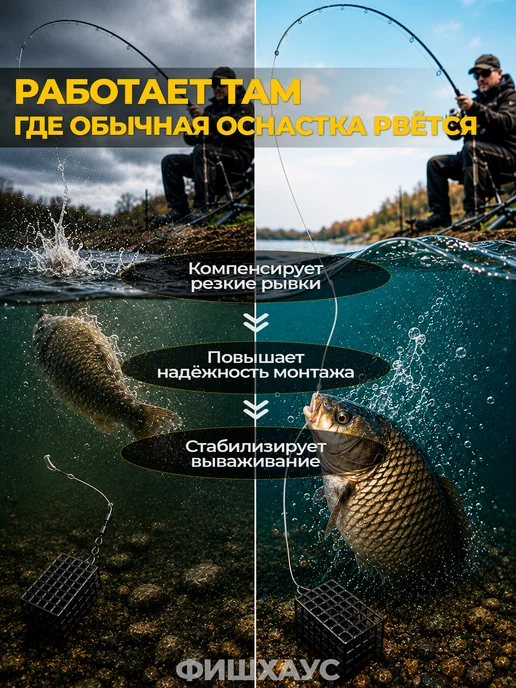 ФишХаус Фидергам для рыбалки 1,0 мм, белый, фото 4
