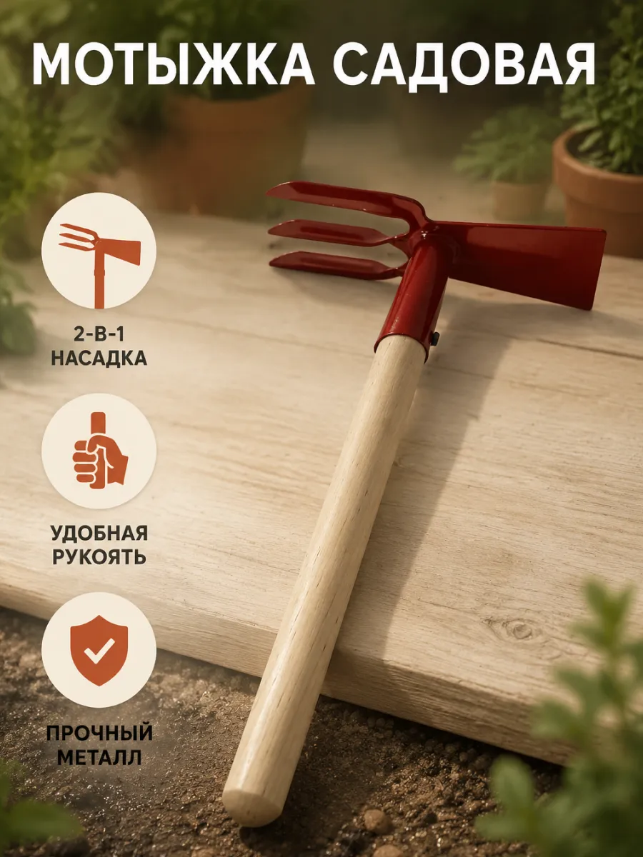 Мотыжка комбинированная садовая тяпка