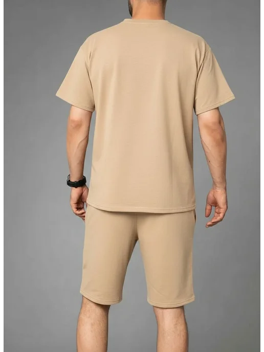 HUGO Спортивный костюм с шортами, желтый, фото 4