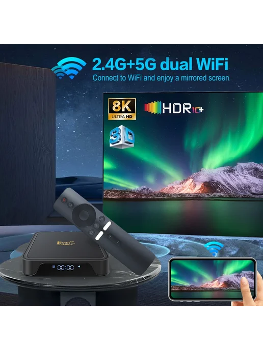 CLIBABIQBOX TV98 Pro PK Q7 Android 14 Smart TV-бокс 8К 4ГБ R, 4 ГБ, фото 3