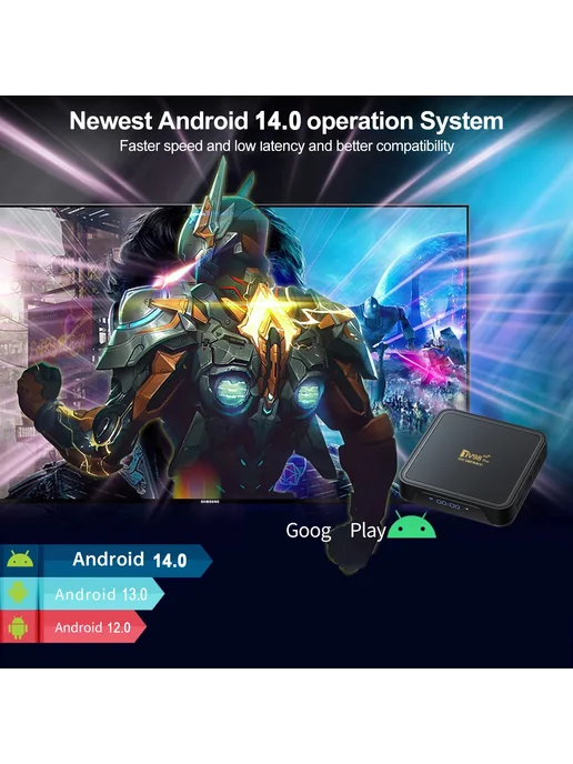 CLIBABIQBOX TV98 Pro PK Q7 Android 14 Smart TV-бокс 8К 4ГБ R, 4 ГБ, фото 5